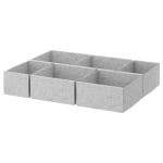 IKEA KOMPLEMENT Box Set Of 6 75x58CM LIGHT GREY