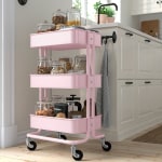 IKEA RASKOG Trolley, 35x45x78 CM, Light Pink