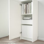 IKEA BILLY / OXBERG Bookcase With Door 40x30x106CM WHITE