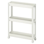 IKEA VESKEN Trolley, 54x18x71 cm White