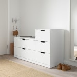 IKEA NORDLI Chest Of 5 Drawers, 120x76 cm White