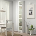 IKEA BILLY / OXBERG Bookcase With Glass Door, 40x30x237cm, White