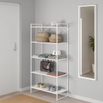 IKEA JONAXEL Shelving Unit, 80x38x160 cm, White