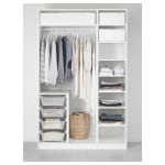 (Pax Part)IKEA PAX Wardrobe 150x60x236 cm, White/Bergsbo White