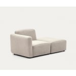 Kave Home Neom Armchair with Ottoman, Beige