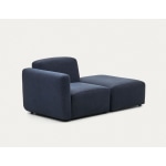 Kave Home Neom Armchair with Ottoman, Blue
