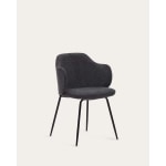 Kave Home Yunia Dining Chair, Dark Grey