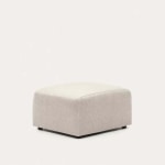 Kave Home Neom Ottoman, Beige, 75x65x40