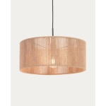 Kave Home Crista Jute Pendant Light Shade, 47x47x20cm