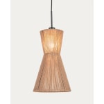 Kave Home Crista Jute Pendant Light Shade, 25x25x41cm