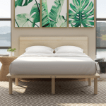 Lifely Cali Wooden Queen Bed Frame