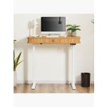 Lifely Tate Electric Height Adjustable Standing Desk Top 1200mm, 59Wx120Lx78H cm, Oak-White