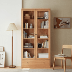 Linspire Ventus Bookshelf with Glass Door & Storage Drawers