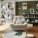 Linspire Oasis Recliner Chair, Oversize, Ivory