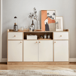 Linspire Juniper Sideboard, 1.6M, Natural & White