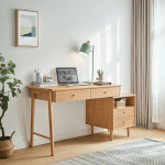 Linspire Reflect Writing Desk with Right Side Drawer