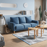 Linspire Essence 3-Seater Sofa, Blue