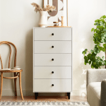 Linspire Fresko Chest of 5 Drawers, White