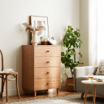 Linspire Fresko Chest of 4 Drawers, Natural