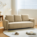 Linspire Aero 3-Seater Boucle Sofa, Beige