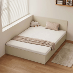 Linspire Lattice Small Queen Bed Frame with Drawers