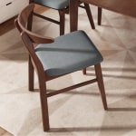 Loft Hansan Dining Chair,  52x73cm, Walnut, Set of 2