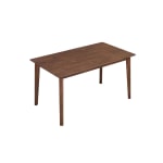 Loft Hansan Dining Table, Walnut, 140x80x75cm