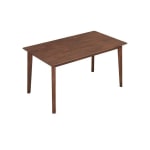 Loft Hansan Dining Table with 4 chairs, Walnut, 120x80x75cm