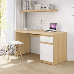 Loft Ensio Desk, 140x60x75cm, White & Light Wood