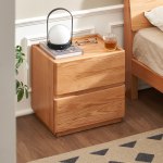 Solidwood Bailey 2-Drawer Bedside Table