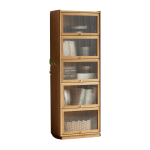 Solidwood Vitalis 5-Tier Storage Cabinet, 60x32x166cm