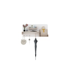 Alpaka Kaia Kids Hanging Shelf, White & Oak, 90x21...