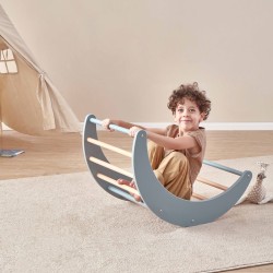 Boori Tidy Kids Pikler Climbing Arch, Blueberry an...