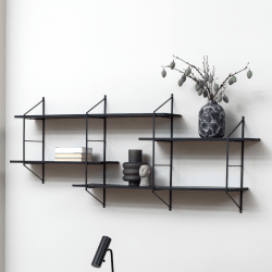 Hjem Design Cardiff Rectangular Wall Shelf, Large,...