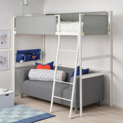 IKEA VITVAL Long Single Loft Bed