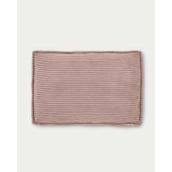 Kave Home Blok Corduroy Rectangle Cushion, Pink, 6...