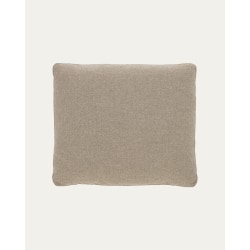 Kave Home Blok Rectangle Cushion, Beige, 60x50cm