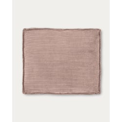 Kave Home Blok Corduroy Rectangle Cushion, Pink, 6...