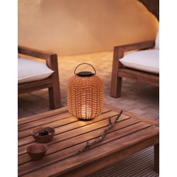 Kave Home Saranella Table Lamp, Small, Brown