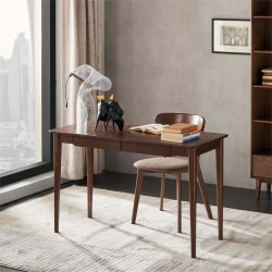 Solidwood Bailey Desk, Two Drawers, 120x53CM, Waln...