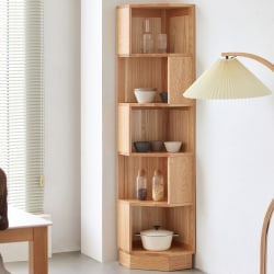 Solidwood Pittsburgh Corner Bookcase, 40x40x180cm,...