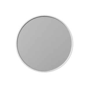 Aruvo Cstone Round Composite Stone Bathroom Mirror White 850mm