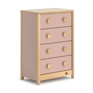 Boori Byron Kids 4 Drawer Chest, Cherry and Beech