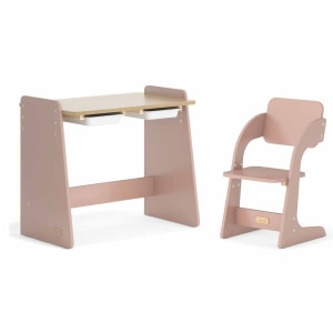 Boori Natty Kids Desk with Study Chair, Cherry and Almond