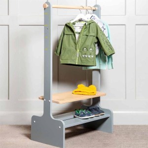 Boori Tidy Kids Clothing Rack, Blueberry and Almond