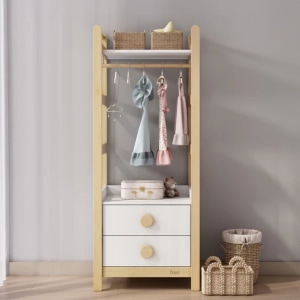 Boori Tidy Kids Storage Bookcase, Barley and Almond