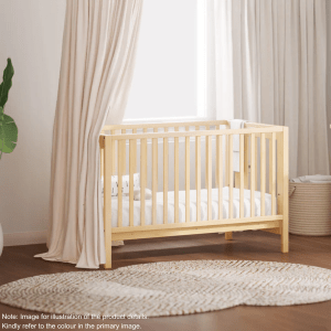 Boori Oslo Kids Baby Cot, Barley White