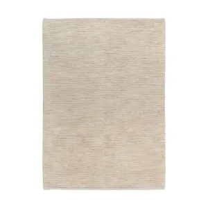 DreamWeaver Pure Scandinavian Wool Rug, Beige, 160x230cm