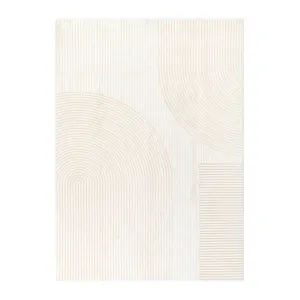 DreamWeaver Oasis Machine Washable Rug, Arches Cream, 160x230cm