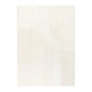 DreamWeaver Oasis Machine Washable Rug, Arches Cream, 200x290cm